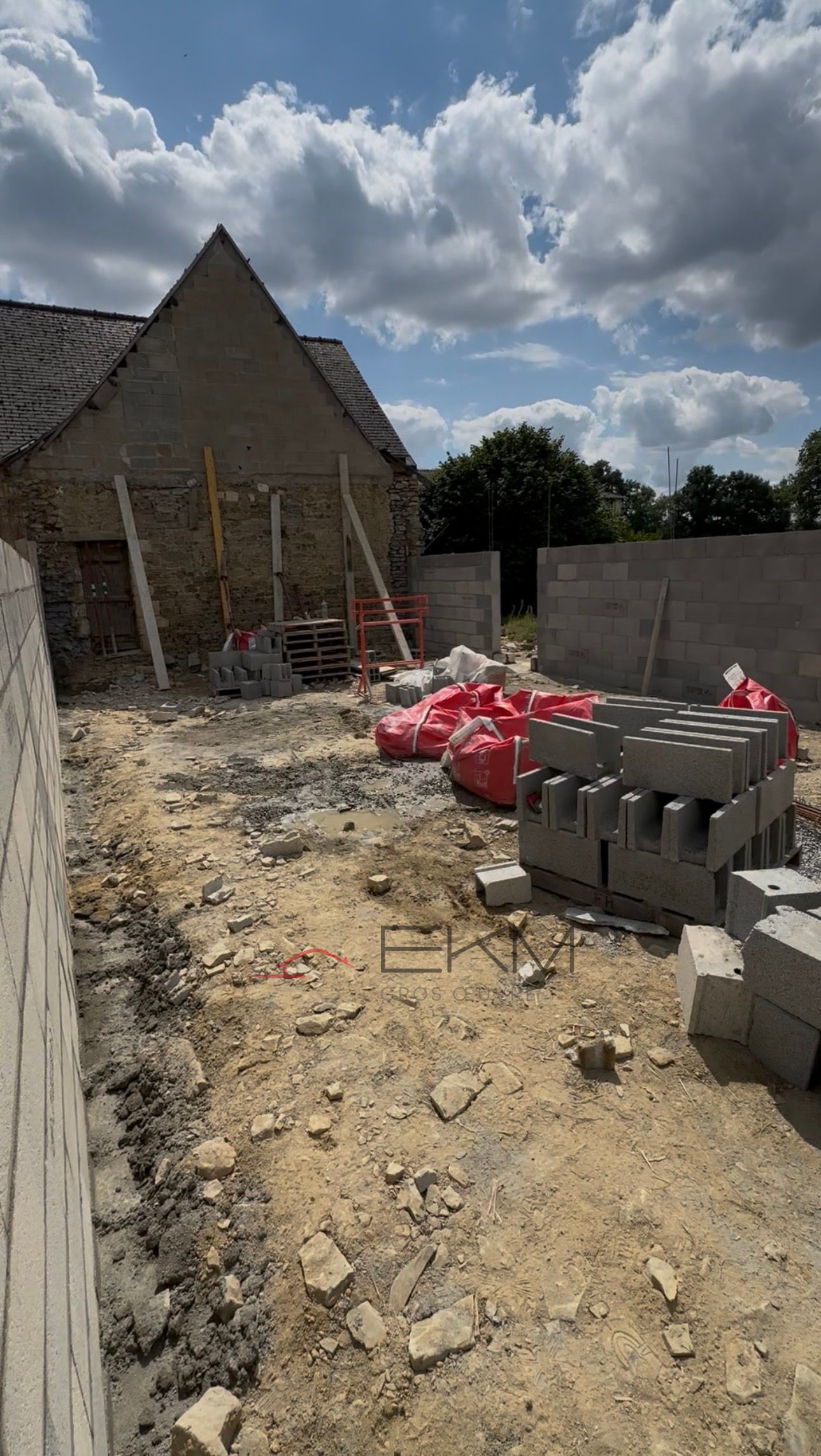 Extension de maison à Vern-sur-Seiche, Ille-et-Vilaine — EKM Gros Œuvre